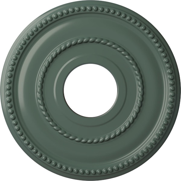 Ekena Millwork Valeriano Ceiling Medallion (Fits Canopies up to 6 1/4"), 12 1/8"OD x 3 5/8"ID x 3/4"P, Cloud Burst CM12VACBF - main